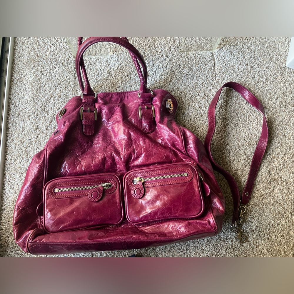Vintage Elliot Lucca Leather Satchel Purse
